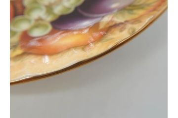 イギリス　EYNSLEY(エインズレイ)　オーチャードゴールド　食卓を彩る華やかなティーカップ&ソーサー5客セット(C&S、スティル・ライフ・フルーツ、洋食器、英国)(R-076816)