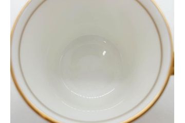 イギリス　EYNSLEY(エインズレイ)　オーチャードゴールド　食卓を彩る華やかなデミタスカップ&ソーサー6客セット(C&S、スティル・ライフ・フルーツ、洋食器、英国)(R-076817)