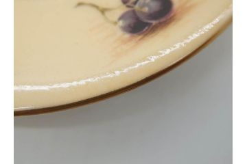 イギリス　EYNSLEY(エインズレイ)　オーチャードゴールド　食卓を彩る華やかなデミタスカップ&ソーサー6客セット(C&S、スティル・ライフ・フルーツ、洋食器、英国)(R-076817)