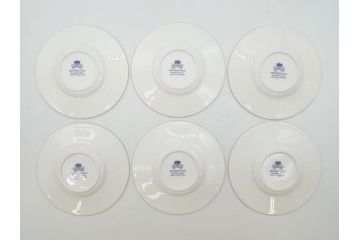イギリス　EYNSLEY(エインズレイ)　オーチャードゴールド　食卓を彩る華やかなデミタスカップ&ソーサー6客セット(C&S、スティル・ライフ・フルーツ、洋食器、英国)(R-076817)