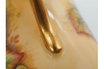 イギリス　EYNSLEY(エインズレイ)　オーチャードゴールド　食卓を彩る華やかなデミタスカップ&ソーサー6客セット(C&S、スティル・ライフ・フルーツ、洋食器、英国)(R-076817)