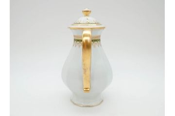 フランス　BERNARDAUD(ベルナルド)　LIMOGES(リモージュ)　 気品あるデザインが目を惹くティーポット&シュガーポット&クリーマー3点セット(ミルクジャー、ミルクポット、ボンボン入れ、洋食器)(R-076818)