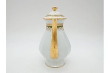 フランス　BERNARDAUD(ベルナルド)　LIMOGES(リモージュ)　 気品あるデザインが目を惹くティーポット&シュガーポット&クリーマー3点セット(ミルクジャー、ミルクポット、ボンボン入れ、洋食器)(R-076818)
