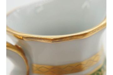 フランス　BERNARDAUD(ベルナルド)　LIMOGES(リモージュ)　 気品あるデザインが目を惹くティーポット&シュガーポット&クリーマー3点セット(ミルクジャー、ミルクポット、ボンボン入れ、洋食器)(R-076818)