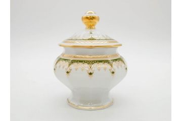フランス　BERNARDAUD(ベルナルド)　LIMOGES(リモージュ)　 気品あるデザインが目を惹くティーポット&シュガーポット&クリーマー3点セット(ミルクジャー、ミルクポット、ボンボン入れ、洋食器)(R-076818)