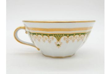 フランス　BERNARDAUD(ベルナルド)　LIMOGES(リモージュ)　気品あるデザインが魅力的なティーカップ&ソーサー8客セット(C&S、洋食器)(R-076821)