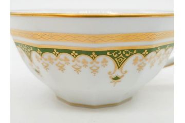 フランス　BERNARDAUD(ベルナルド)　LIMOGES(リモージュ)　気品あるデザインが魅力的なティーカップ&ソーサー8客セット(C&S、洋食器)(R-076821)