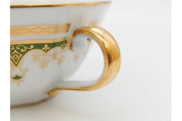 フランス　BERNARDAUD(ベルナルド)　LIMOGES(リモージュ)　気品あるデザインが魅力的なティーカップ&ソーサー8客セット(C&S、洋食器)(R-076821)