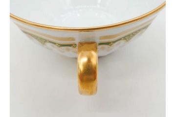 フランス　BERNARDAUD(ベルナルド)　LIMOGES(リモージュ)　気品あるデザインが魅力的なティーカップ&ソーサー8客セット(C&S、洋食器)(R-076821)
