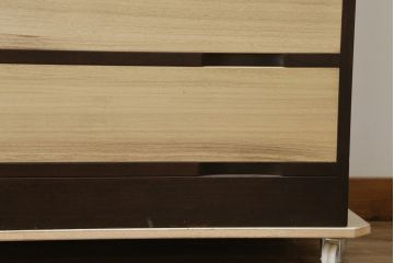 中古　老舗　桐屋田中　シンプルでモダンな佇まいが魅力的な加茂総桐箪笥(チェスト、総桐たんす、和タンス、衣装箪笥、収納箪笥、引き出し)(R-076827)