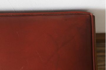 中古　横浜ダニエル(daniel)　アーリーアメリカンシリーズ　A-402　ラウンド型の鏡が印象的! 上品な佇まいのドレッサーとスツールのセット(鏡台、化粧台、ミラー)(R-076828)