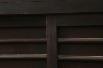 和製アンティーク　シックな雰囲気で重厚感のある六尺京水屋箪笥(水屋箪笥、収納棚、戸棚、キャビネット、食器棚)(R-076834)