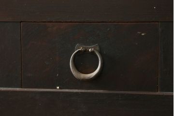和製アンティーク　シックな雰囲気で重厚感のある京水屋箪笥サイドボード(水屋箪笥、収納棚、戸棚、サイドキャビネット、食器棚)(R-076835)