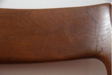 デンマークビンテージ　J.L.Mollers(J.L.モラー)　Niels.O.Moller(ニールス・O・モラー)　チーク材　落ち着きのある色味ながら空間のアクセントになるダイニングチェア4脚セット(椅子、イス、北欧、ヴィンテージ)(R-076841)