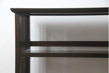 和製ビンテージ　松本民芸家具　特注サイズ　和モダンスタイルにおすすめ!格子が魅力的な書棚(飾り棚、本棚、オープンラック、ヴィンテージ)(R-076847)