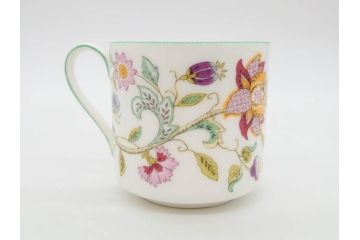 イギリス　MINTON(ミントン)　HADDON HALL(ハドンホール)　ブルー・グリーン　華やかな色彩が目を惹くコーヒーカップ&ソーサー5客&プレートセット(BONE CHINA、ボーンチャイナ、C&S、洋食器、英国)(R-076852)
