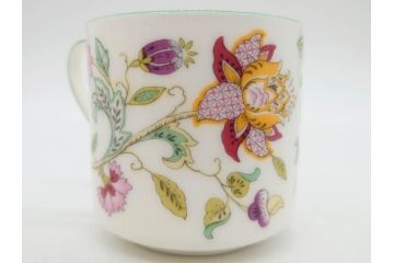 イギリス　MINTON(ミントン)　HADDON HALL(ハドンホール)　ブルー・グリーン　華やかな色彩が目を惹くコーヒーカップ&ソーサー5客&プレートセット(BONE CHINA、ボーンチャイナ、C&S、洋食器、英国)(R-076852)