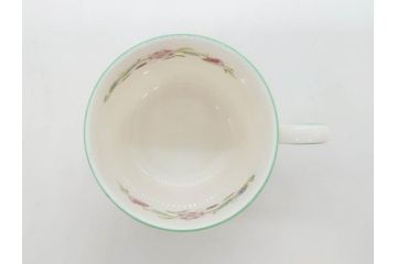 イギリス　MINTON(ミントン)　HADDON HALL(ハドンホール)　ブルー・グリーン　華やかな色彩が目を惹くコーヒーカップ&ソーサー5客&プレートセット(BONE CHINA、ボーンチャイナ、C&S、洋食器、英国)(R-076852)