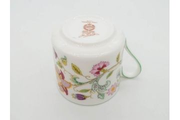 イギリス　MINTON(ミントン)　HADDON HALL(ハドンホール)　ブルー・グリーン　華やかな色彩が目を惹くコーヒーカップ&ソーサー5客&プレートセット(BONE CHINA、ボーンチャイナ、C&S、洋食器、英国)(R-076852)