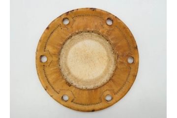 金の松の図が見事な小鼓(金蒔絵、つづみ、鼓胴、革一組2枚、調緒、横調べ、縦調べ、小締、和楽器、打楽器、雅楽、能楽)(R-076855)