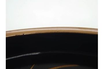 明治〜大正期　鶴松図　蒔絵　上品な和を演出する高杯(たかつき)(木製、菓子器、漆器、高月、盛器)(R-076861)