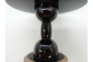 明治〜大正期　鶴松図　蒔絵　上品な和を演出する高杯(たかつき)(木製、菓子器、漆器、高月、盛器)(R-076861)