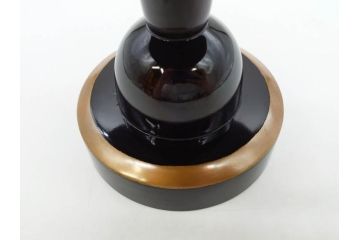 明治〜大正期　鶴松図　蒔絵　上品な和を演出する高杯(たかつき)(木製、菓子器、漆器、高月、盛器)(R-076861)