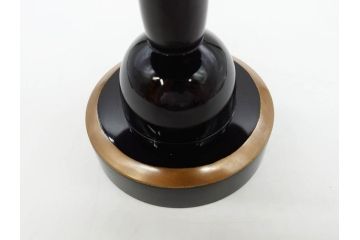 明治〜大正期　鶴松図　蒔絵　上品な和を演出する高杯(たかつき)(木製、菓子器、漆器、高月、盛器)(R-076861)