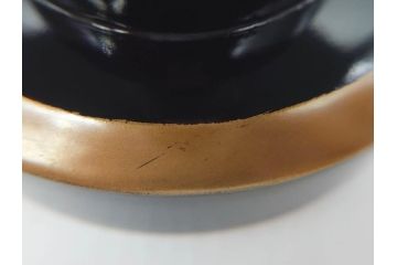 明治〜大正期　鶴松図　蒔絵　上品な和を演出する高杯(たかつき)(木製、菓子器、漆器、高月、盛器)(R-076861)