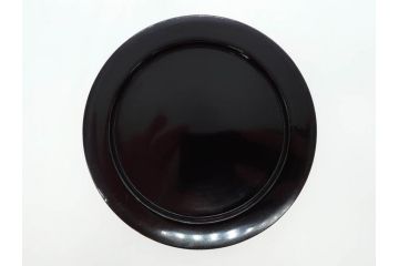 明治〜大正期　鶴松図　蒔絵　上品な和を演出する高杯(たかつき)(木製、菓子器、漆器、高月、盛器)(R-076861)