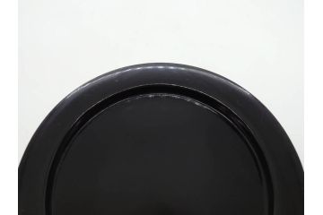 明治〜大正期　鶴松図　蒔絵　上品な和を演出する高杯(たかつき)(木製、菓子器、漆器、高月、盛器)(R-076861)