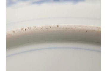 江戸後期　大明成化年製　色絵　染付　1尺　約31cm　宝船・寿・鳳凰図　華やかな色使いが素敵な大皿(尺皿、和皿、和食器、一尺)(R-076864)