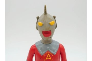 当時物　マルサン　怪傑透明ウルトラエース(ウルトラ怪獣シリーズ、ソフビ、フィギュア、人形、置物、1971)(R-076866)