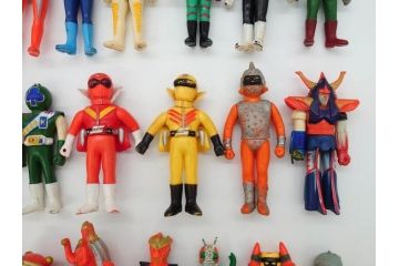 当時物　グレートマジンガー　ゴレンジャー　ロボコン　ウルトラマン　仮面ライダー　ジャッカー電撃隊　フランダースの犬　ソフビ25点セット(円谷プロ、ポピー、石森プロ、タツノコプロ、東映、フィギュア、人形、置物)(R-076867)