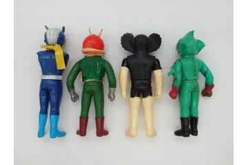 当時物　グレートマジンガー　ゴレンジャー　ロボコン　ウルトラマン　仮面ライダー　ジャッカー電撃隊　フランダースの犬　ソフビ25点セット(円谷プロ、ポピー、石森プロ、タツノコプロ、東映、フィギュア、人形、置物)(R-076867)