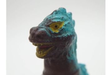当時物　ゴジラ　チタノザウルス　キングギドラ　エレキング　ソフビ4点セット(東宝、円谷プロ、ウルトラマン、ブルマァク、怪獣、ソフビ、フィギュア、人形、置物)(R-076868)