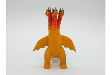 当時物　ゴジラ　チタノザウルス　キングギドラ　エレキング　ソフビ4点セット(東宝、円谷プロ、ウルトラマン、ブルマァク、怪獣、ソフビ、フィギュア、人形、置物)(R-076868)