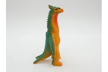 当時物　ゴジラ　チタノザウルス　キングギドラ　エレキング　ソフビ4点セット(東宝、円谷プロ、ウルトラマン、ブルマァク、怪獣、ソフビ、フィギュア、人形、置物)(R-076868)