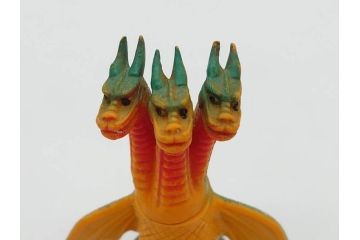 当時物　ゴジラ　チタノザウルス　キングギドラ　エレキング　ソフビ4点セット(東宝、円谷プロ、ウルトラマン、ブルマァク、怪獣、ソフビ、フィギュア、人形、置物)(R-076868)