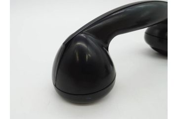 アメリカ　LONG DISTANCE TELEPHONE　レトロなデザインがお洒落なダイヤル式黒電話(電話機、USA、テレフォン)(R-076869)
