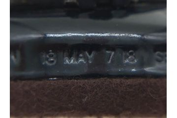 アメリカ　LONG DISTANCE TELEPHONE　レトロなデザインがお洒落なダイヤル式黒電話(電話機、USA、テレフォン)(R-076869)