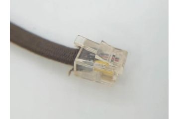 アメリカ　LONG DISTANCE TELEPHONE　レトロなデザインがお洒落なダイヤル式黒電話(電話機、USA、テレフォン)(R-076869)
