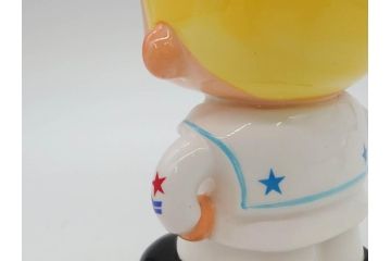 内藤ルネ(RUNE)　ルネの陶器　レトロでかわいい貯金箱3点セット(I AM A SAILOR-BOY、I LOVE PARIS、置物、陶器人形、コインバンク)(R-076870)