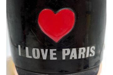 内藤ルネ(RUNE)　ルネの陶器　レトロでかわいい貯金箱3点セット(I AM A SAILOR-BOY、I LOVE PARIS、置物、陶器人形、コインバンク)(R-076870)