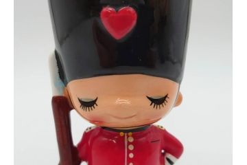内藤ルネ(RUNE)　ルネの陶器　レトロでかわいい貯金箱3点セット(I AM A SAILOR-BOY、I LOVE PARIS、置物、陶器人形、コインバンク)(R-076870)