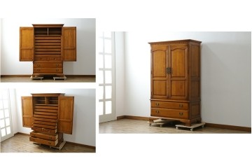 中古　横浜ダニエル(daniel)　アーリーアメリカンシリーズ　気品漂うデザインが魅力のA-102型和タンス　定価約150万円　(R-076878)