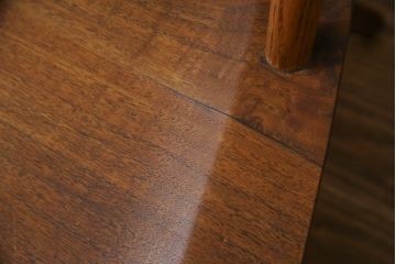 和製ヴィンテージ　小田急ハルク購入　ジョージナカシマ　LOUNGE ARM(ラウンジアーム)　One Arm(ワンアーム、片肘)　CN103　当時のパンフレット付き!!モダンに洗練された右アーム付きラウンジチェア(ジョージ・ナカシマ、アームチェア、イス、椅子、板座チェア、ビンテージ)(R-076882)