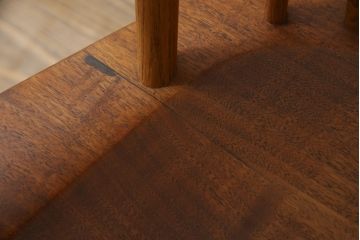 和製ヴィンテージ　小田急ハルク購入　ジョージナカシマ　LOUNGE ARM(ラウンジアーム)　One Arm(ワンアーム、片肘)　CN103　当時のパンフレット付き!!モダンに洗練された右アーム付きラウンジチェア(ジョージ・ナカシマ、アームチェア、イス、椅子、板座チェア、ビンテージ)(R-076882)