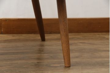 和製ヴィンテージ　小田急ハルク購入　ジョージナカシマ　LOUNGE ARM(ラウンジアーム)　One Arm(ワンアーム、片肘)　CN103　当時のパンフレット付き!!モダンに洗練された右アーム付きラウンジチェア(ジョージ・ナカシマ、アームチェア、イス、椅子、板座チェア、ビンテージ)(R-076882)
