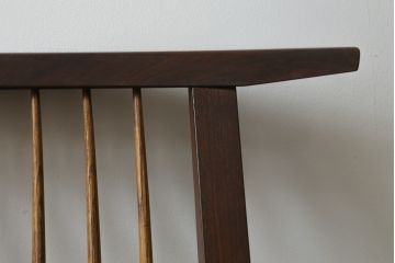 和製ヴィンテージ　小田急ハルク購入　ジョージナカシマ　CN109　CONOID CUSHION　レトロな柄のファブリックが和の雰囲気を高めるコノイドクッションチェア(ジョージ・ナカシマ、リラックスチェア、一人掛けソファ、1Pソファ、椅子、イス、ビンテージ)(R-076883)